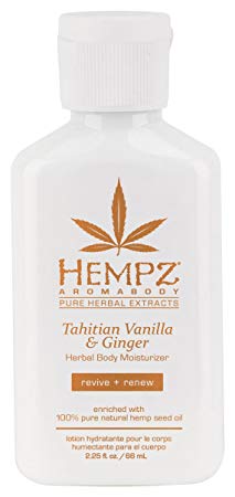 Hempz Tahitian Vanilla & Ginger Herbal Body Moisturizer, 2.25 Ounce