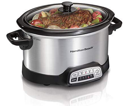 Hamilton Beach 33443 Slow Cooker, SILVER