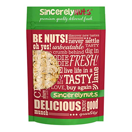 Sincerely Nuts – Raw Cashew Splits Unsalted | Three Lb. Bag | Deluxe Kosher Snack Food | Healthy Source of Protein, Vitamin & Nutritional Mineral Content | Gourmet Quality Vegan Nut