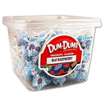 Dum Dum Pops 1 lb tub Blu Raspberry