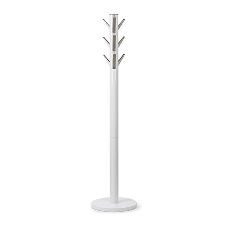 Umbra Flapper Wood Coat Rack, White