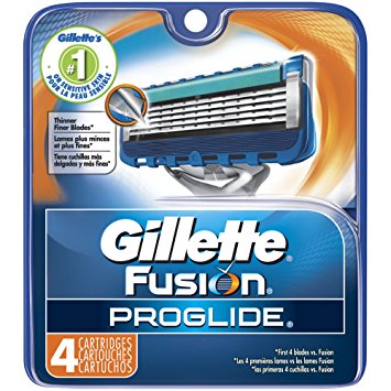 Gillette Fusion ProGlide Manual Men's Razor Blade Refills, 4 Count