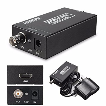 M.Way HDMI to SDI Converter Adapter/ HDMI to SDI Video Converter BNC SDI/HD-SDI/3G-SDI Adapter Support 1080P For Camera Home Theater US