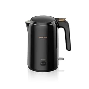 Philips Double walled electric kettle with Keep Warm function, 1.5L, 1300W, Auto shut off, 2yrs Warranty (HD9378/80)