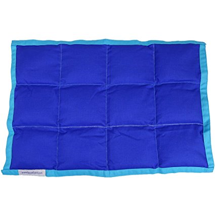 SensaCalm Therapeutic Weighted Lap Pad - Dazzling Blue with Scuba Blue