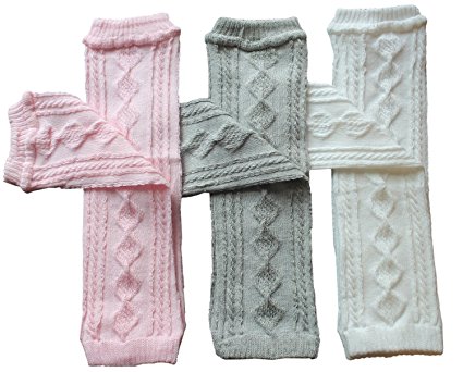 Toptim Baby Knitted Leg Warmers for Little Girls , Toddlers & Children