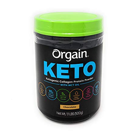 Orgain Keto Collagen Protein Chocolate, 1.1 lbs