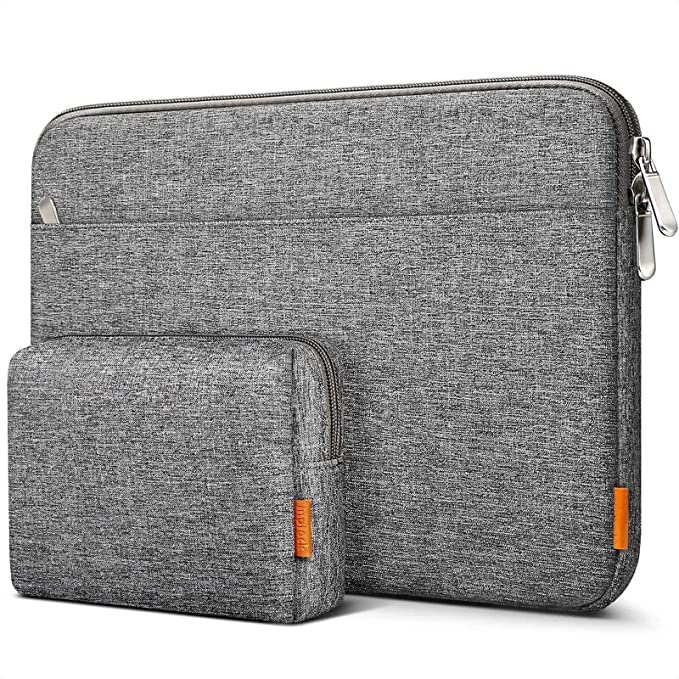 Inateck 13-13.3” Laptop Sleeve Carrying Case Compatible MacBook Pro & Air, 13.5’’ Surface Laptop with Accessory Pouch - Gray