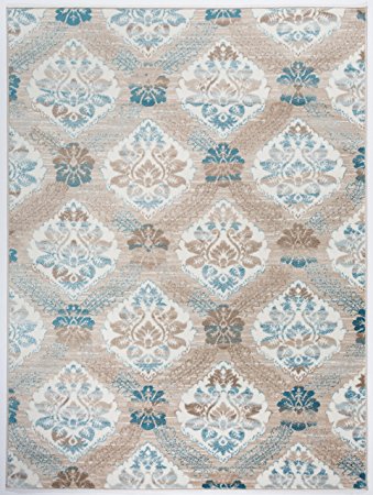 Antep Rugs Zeugma Collection Vintage Area Rug 294-Blue 7'10" X 10'