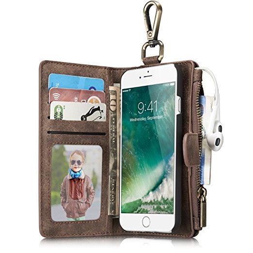 Leather wallet phone case iPhone 6/iPhone 6S/iPhone 6 Plus/iPhone 6S Plus/iPhone 7/iPhone 7 Plus