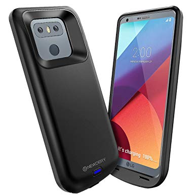 LG G6 Battery Case 5000mAh, Newdery LG G6/G6  Portable Extended Charger Case, Rechargeable Power Bank Charging Cover [Original USB - C Input/Output Port and Full Protection] Compatible G6/G6  (Black)