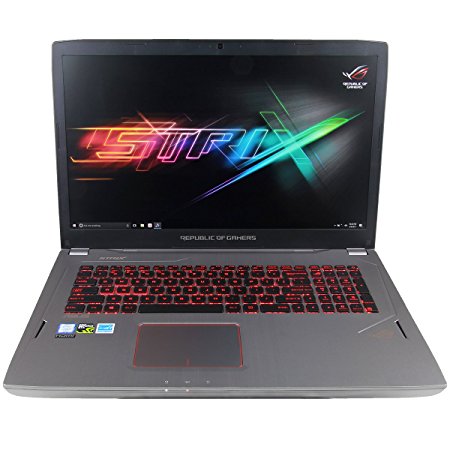 CUK ASUS GL702VS ROG Gamer Laptop (Intel Quad Core i7-7700HQ, 16GB RAM, 256GB PCIe x4 SSD   1TB HDD, NVIDIA GTX 1070 8GB, 17.3" Full HD 120Hz 5ms, Windows 10) - VR Ready Gaming Notebook Computer