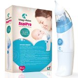 Best Baby Nasal Aspirator By Magnifeko Waterproof and Washable Safe Nose Cleaner - Extremely Easy to Use and Clean Snot Sucker Vacuum FDA Approved - Soft and Gentle Nose Suction