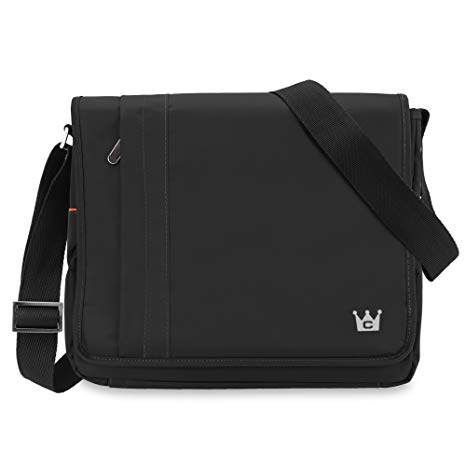 Casecrown Poly North Messenger Bag for iPad Air 2 iPad Air iPad 4th Generation, Black (CC-MI-3613A)