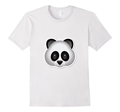 Panda Emoji T-Shirt Bear Cute Zoo Animal Cub Grizzly Bamboo