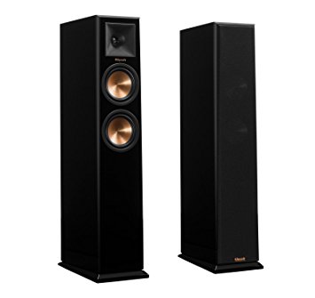 Klipsch RP-250F Reference Premiere Floorstanding Speakers with Dual 5.25 inch Cerametallic Cone Woofers - Pair (Piano Black)