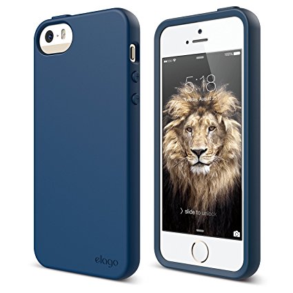 iPhone SE case, elago [Flex][Jean Indigo] - [Robust TPU][Shock Absorbing][Cushioned] - for iPhone SE/5/5S