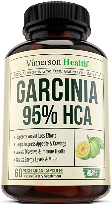 95% HCA Garcinia Cambogia Extract - Weight Loss Supplement and Appetite Suppressant, Metabolism Booster, Carb Blocker & Belly Fat Burner for Men and Women. 100% All Natural & Non-Gmo. Made in the USA