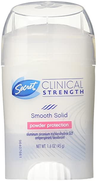 Secret Clinical Strength Solid Antiperspirant Deodorant, Powder Protection - 1.6 oz (45 g)