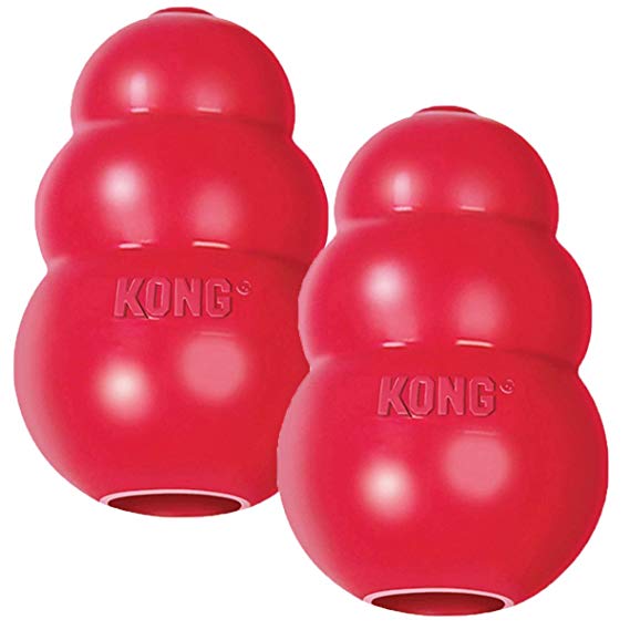 KONG Classic Medium Dog Toy Red Medium Pack of 2