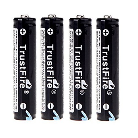 4PCS AAA 10440 600mAh 3.7V TrustFire Rechargeable Lithium Battery with PCB Protected Board Color: 4PCS 10440 600mAh, Model: