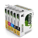 JARBO 1Set1BK 5 Pack High Yield Brand New Replacement for Epson 200 Ink Cartridge Compatible with Epson Xp 410 Xp 300 Xp 310 Xp 400 Xp 200 Wf-2540 Wf-2530 Wf-2520