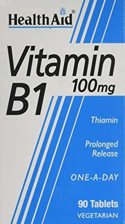 HealthAid Vitamin B1 (Thiamin) 100mg - Prolong Release - 90 Tablets