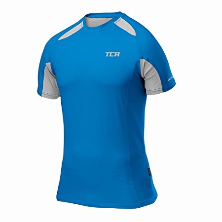 TCA Mens Short Sleeve Quick-Dry Performance Training Top