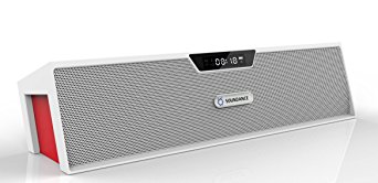 Soundance® Bluetooth Speakers with Base Resonator, FM Radio, Built-in Mic, LED Display, Support 3.5 mm Audio Jack, Micro SD card & USB Input Model SDY019 (White)