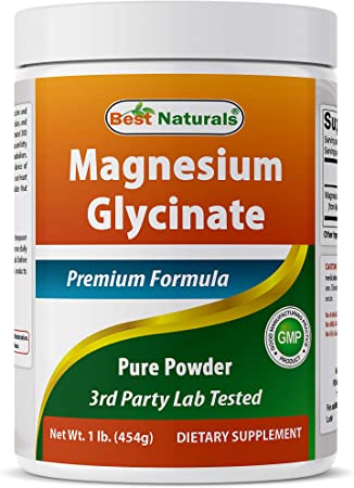 Best Naturals Magnesium Glycinate Powder - 1 Pound (1 LB (Pack of 1))