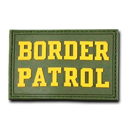 Law and Enforcement Tactical Rubber Patches - Border Patrol