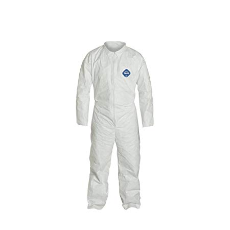 DuPont TY120S Disposable Tyvek White Coverall Suit 1412, Size XXXLarge, Sold by The Each