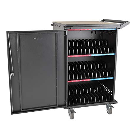 Tripp Lite 36-Port AC Charging Cart Storage Station for Chromebooks, Laptops, Tablets, Black (CSC36AC)