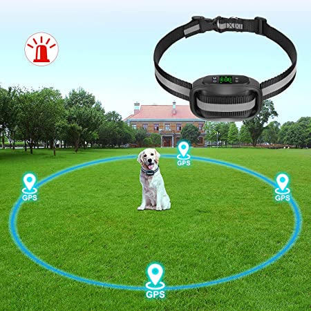 COVONO GPS Wireless Dog Fence, 2023 Upgraded Electric Pet Containment System, Waterproof and Rechargeable Collar, Tone/Vibration/Shock Correction for Choice