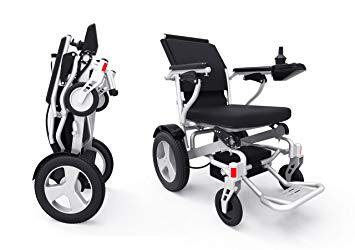 Sentire Med Forza D09 Deluxe Fold Foldable Power Compact Mobility Aid Wheel Chair, Lightweight Folding Carry Electric Wheelchair, Motorized Wheelchair, Powerful Dual Motor Wheelchair