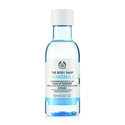 The Body Shop Camomile Waterproof Eye/Lip Make-Up Remover, Unisex, Paraben-Free, 5 Fl. Oz.