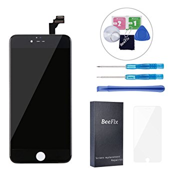 BeeFix for iPhone 6 Plus 5.5" LCD Touch Screen Replacement Display Digitizer with Free Tools and Instructions (NOT FOR iPhone 6S PLUS) - Black