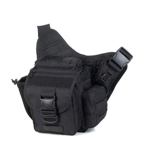 iBaste Tactical Sling Shoulder Bag DSLR Camera Lens Pocket Camo Messenger Bag