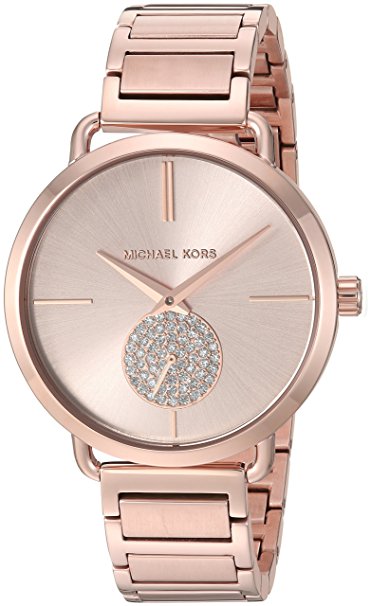 Michael Kors Watches Portia Stainless-Steel Two-Hand Sub-Eye Watch