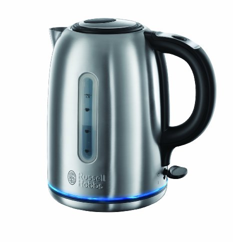 Russell Hobbs 20460 Buckingham Quiet Boil Kettle, 1.7 L, 3000 W - Brushed Stainless Steel Silver