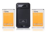 2 X Onite 3000mAh Battery for LG G3 BL-53YH D850 ATampT VS985Verizon LS990Sprint  Battery Charger