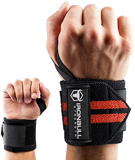 Wrist Wraps (18" Premium Quality) for Powerlifting, Bodybuilding, Weight Lifting - Wrist Support Braces for Weight Strength Training