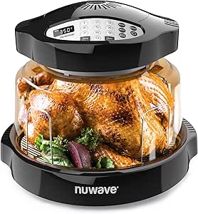 Nuwave Pro Plus 2 Infra-Red Oven, Countertop, Convection, Cook Fresh or Frozen, No Defrosting or Preheating, Cook Healthy, 360 Surround Heat, Adjustable Temps, 100 Presets, 50 Memory, Tough Power Dome