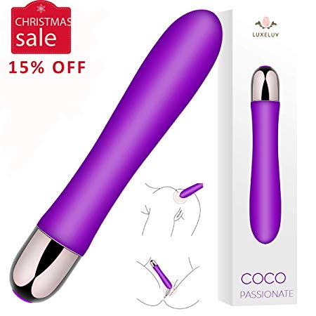 Waterproof Rechargeable g-spot Vibrator for Women - Ultra Soft Bendable Silicone Adult Dildo Sex Toys - Offers Unique Vibration Patterns Massage for Clitoris Vagina
