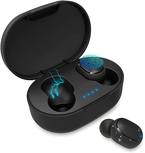 Wireless Earbuds Bluetooth 5.0, True Wireless Earbuds Environmental Noise Cancellation with 24 Hour Wireless Charging Case, IPX7 Waterproof Built-in Mic Headset for Phone/Android/iOS