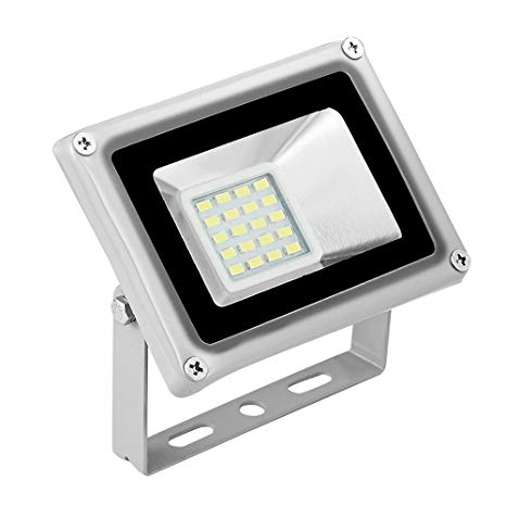 Missbee 20W LED Outdoor Flood Lights Waterproof IP65, 2200lm, 6000-6500K Cold White, 200W Halogen Bulb Equivalent, 120°Beam Angle,Super Bright Work Light (Cold White)