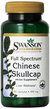 Swanson Full-Spectrum Chinese Skullcap 400 mg 90 Caps