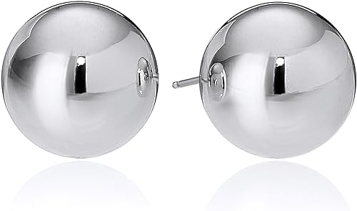 Sterling Silver Ball Stud Earrings