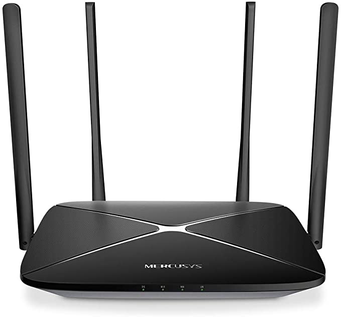 MERCUSYS AC12G Wifi Router, Dual Band 1200Mbps(300 Mbit/s 2,4GHz   867Mbit/s 5GHz) Wireless Cable Router Easy Parental Controls ＆ Access Control 3 x 10/100/1000Mbit/s Gigabit LAN Ports, by TP-Link