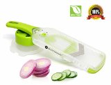 Maestoware Handheld Adjustable Mandoline V-Blade V-Slicer - Kitchen Gadgets and Cutlery Accessories for Vegetable Slicer Fruit Slicer and Onion Cutter